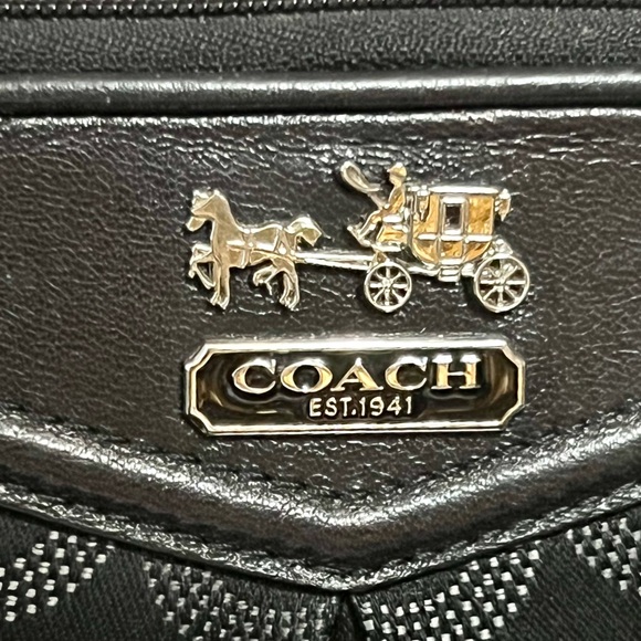 Coach Monogram Black Clutch/Wristlet - Picture 15 of 16